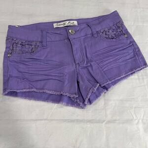 Celebrity Pink Crochet Shorts 5 NWT